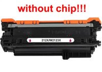 Kompatibilný toner pre HP 212X/W2123X-No Chip! Magenta 10000 strán POZOR kazeta bez čipu