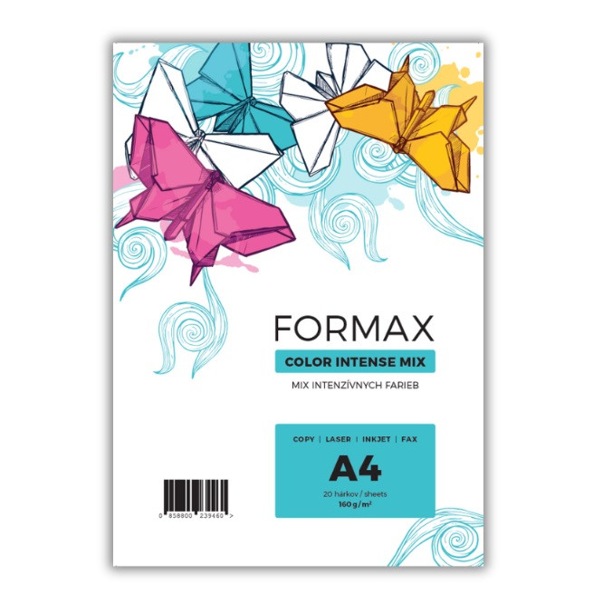 Kopírovací papier A4 160g FORMAX mix intenziv/20 hárkov