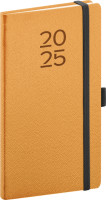NOTIQUE Vreckový diár Vellum 2025, oranžový, 9 x 15,5 cm