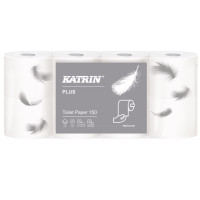 Toaletný papier Katrin Plus 3vr. 17m biely, 8 ks/bal.