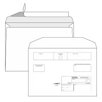 Obálka C4 taška 324x229 DVR bez opak. doruč., odtrh.pás/50ks