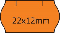 Etikety CONTACT 22x12 signálne oranžová