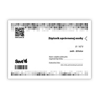 Zápisník oprávnenej osoby A5, 20 listov