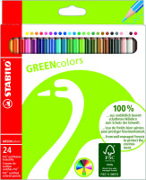 Pastelky STABILO GREENcolors/24 ks