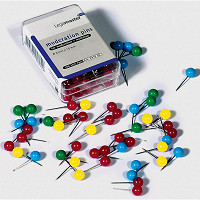 Špendlíky guľaté Legamaster 6mm mix farieb/200ks