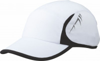 Running cap, 0090 - biela/čierna