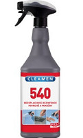 Čistiaci prostriedok CLEAMEN 540, bezoplachová  dezinfekcia povrchov a pokožky, 1 l
