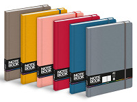 Blok A5 100listov linajkový s gumov mix pastelových farieb