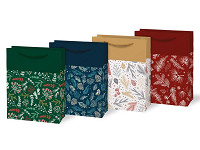 Taška darčeková T4 19x25x9cm vianočná mix motívov V44
