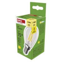 LED žiarovka Filament Mini Globe  / E14 / 7 W (75 W) / 1055 lm / teplá biela