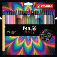 Popisovač STABILO Pen 68 24 ks Kartónové Púzdro ARTY