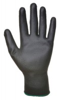 Rukavice pletené montážne čierne, veľkosť M/8