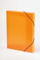 Box na spisy Opaline s gumičkou, oranžový