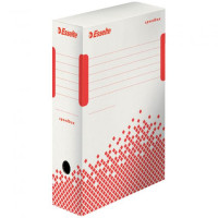 Archívny box Esselte Speedbox 100mm biely/červený