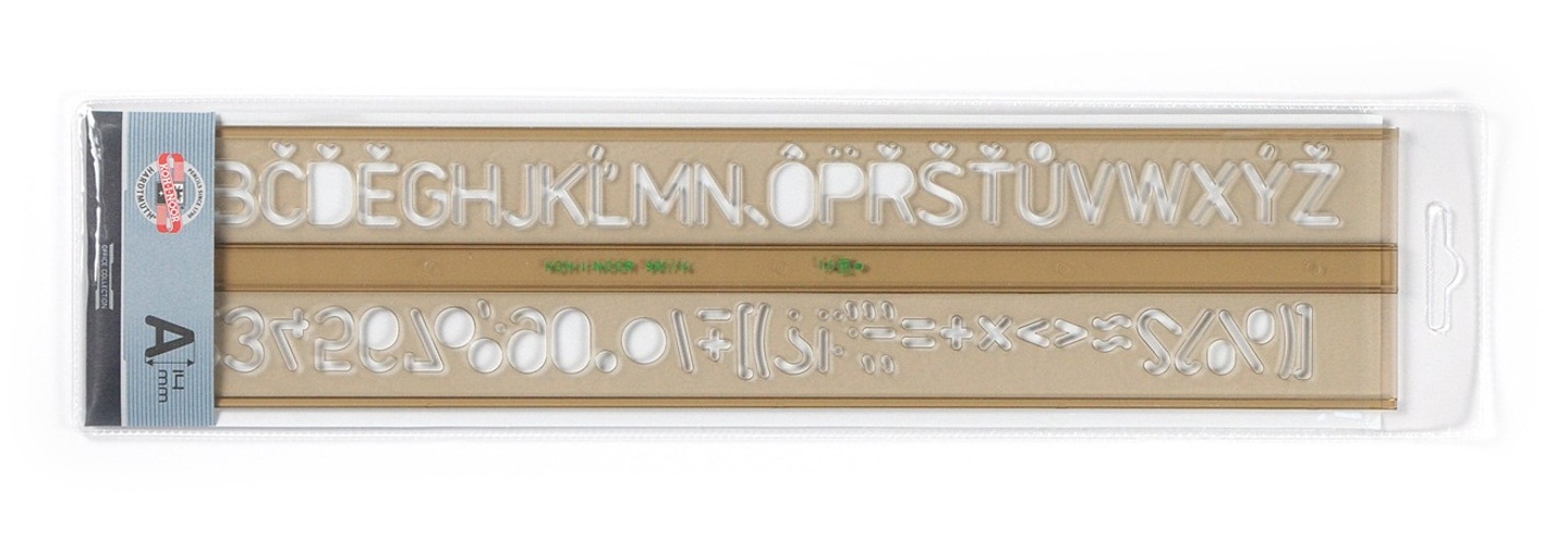 Šablón písmenková 14 mm typ 901