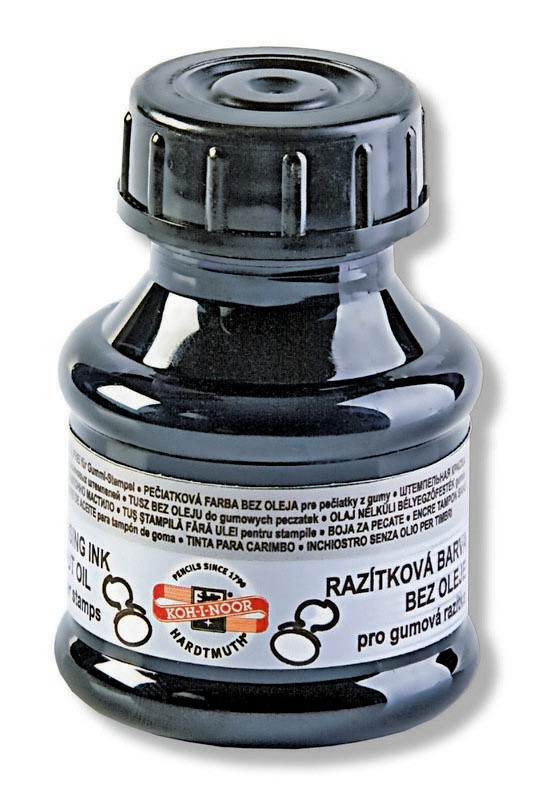 Farba razítková 50g čierna