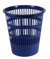 Kôš na papier dierovaný, modrý