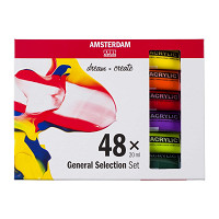 Farby akrylové Amsterdam General Selection, sada, 48x20 ml