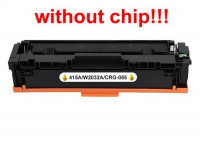 Kompatibilný toner pre HP 415A/W2032A/Canon CRG-055-No Chip! Yellow 2100 strán POZOR kazeta bez čipu