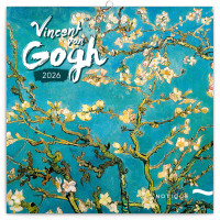 NOTIQUE Poznámkový kalendár Vincent van Gogh 2026, 30 x 30 cm