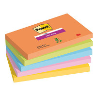 Notes Post-it Super Sticky BOOST,76x127 mm, 5x90 lístkov