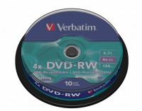 DVD-RW 4,7GB Verbatim cake 10 ks