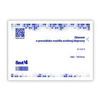 Záznam o prevádzke vozidla osob.dopravy A5, 100list. Ševt 306059