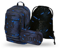 BAAGL SADA 3 Cubic Flash: batoh, peračník, vrecko   GRS