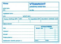 Výdavkový pokladničný doklad, A6, 100 listov,  novinový papier (IGAZ 4051)