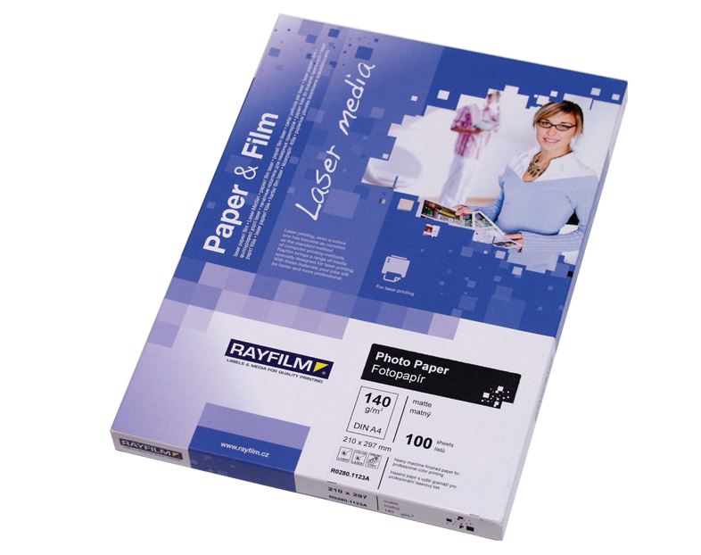 Papier matný pre laserovú tlač obojstranný A4 140g/100hár