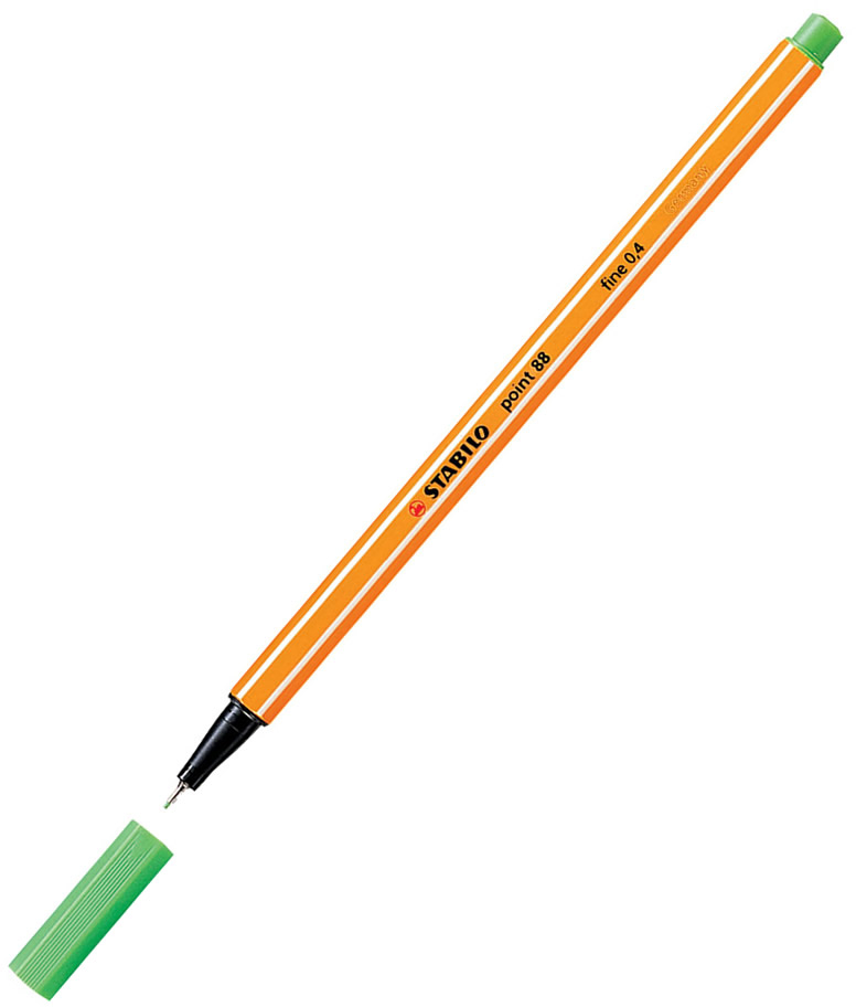 Popisovač STABILO Point 88 zelený listový