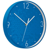 Nástenné hodiny Leitz WOW modrá