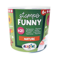Sada razítiek Aladine Stampo Funny, príroda, 21 ks