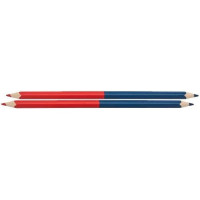 Ceruzka červeno-modrá,  trojhranná 2ks