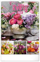 Nástenný kalendár Kvety 2025, 33 × 46 cm