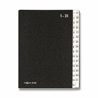 Kniha triediaca Pagna 1-31 čierna