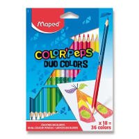 Pastelky obojstranné Maped Color'Peps   36 farieb