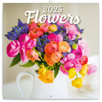 Poznámkový kalendár Kvety, 30 × 30 cm