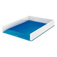 Listová zásuvka Leitz WOW bielo/metalicky modrá
