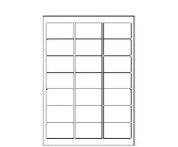 Etikety Print samolepiace 63,5x38,1mm 100 list.