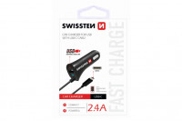 Swissten CL Autonabijacka USB - C a USB 2,4 power 