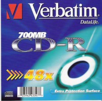 CD-R Verbatim DataLife 48x 700MB
