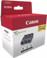 kazeta CANON PGI-35BK black TRIPLE PIXMA iP100/iP110/TR150 (3x 191 str.)