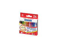 Pastelky voskové okrúhle 9530 žiarivé farby/24 ks
