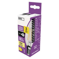 LED žiarovka Filament sviečka / E14 / 6 W (60 W) / 810 lm / teplá biela