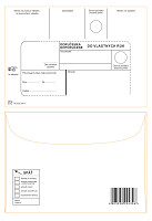 Obálka B6 176x125 DVR bez opak. doruč, s odtrh.páska bal/25ks
