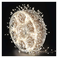 LED nano reťaz na cievke, medená, 9,6 m, teplá biela, časovač