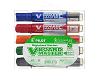 Popisovač Pilot V-Board Master na bielu tabuľu 5 farieb