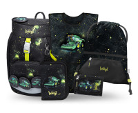 BAAGL SADA 5 Airy Traktor: batoh, peračník, vrecko, zástera, peňaženka GRS