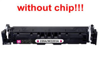 Kompatibilný toner pre HP 220A/W2203A-No Chip! Magenta. POZOR kazeta bez čipu 1800 strán